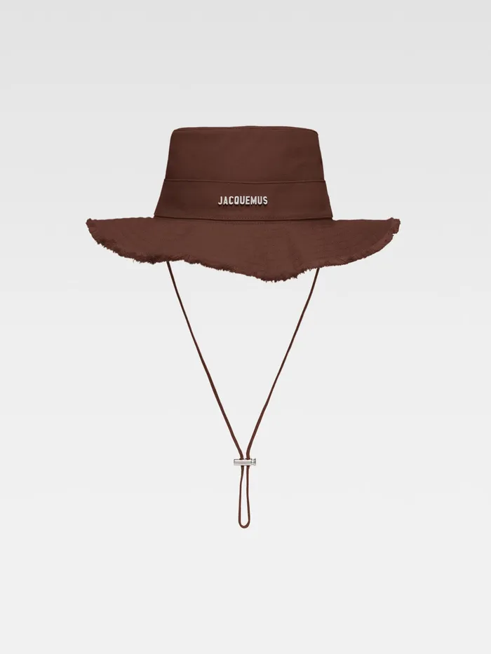 JACQUEMUS Hats Frayed Expedition Hat Brown 8211 Men