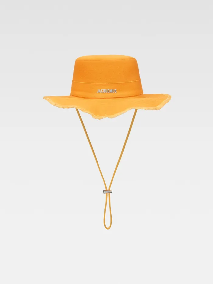 JACQUEMUS Hats Frayed Expedition Hat Dark Orange 8211 Men