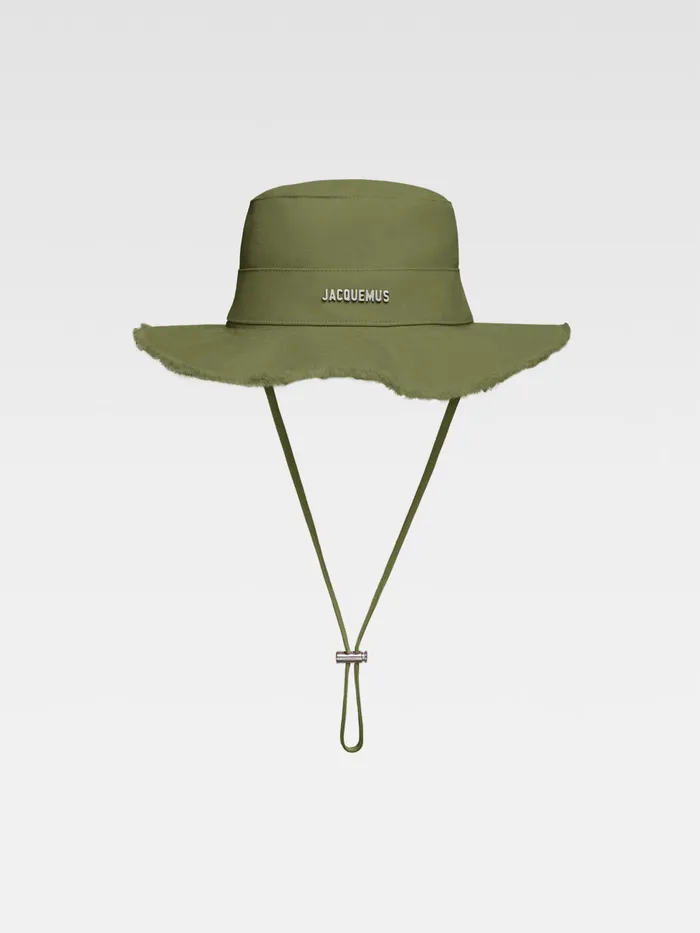 JACQUEMUS Hats Frayed Expedition Hat Khaki 8211 Men