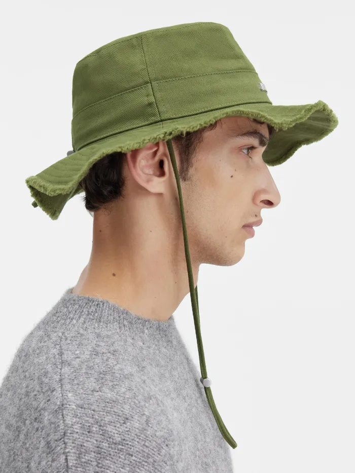 JACQUEMUS Hats Frayed Expedition Hat Khaki 8211 Women