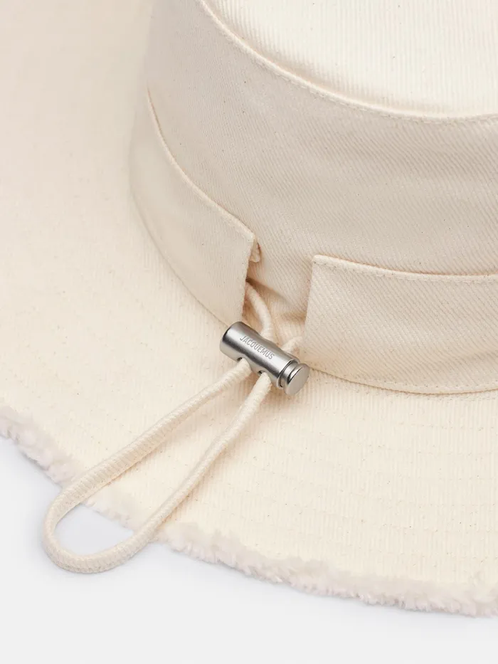 JACQUEMUS Hats Frayed Expedition Hat Offwhite 8211 Men