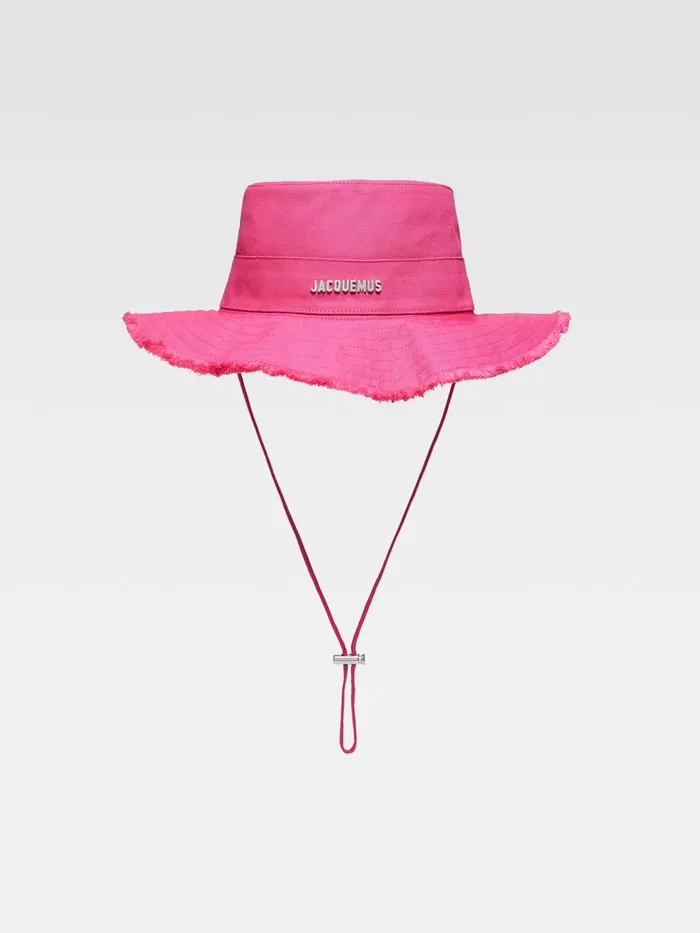 JACQUEMUS Hats Frayed Expedition Hat Pink 8211 Men