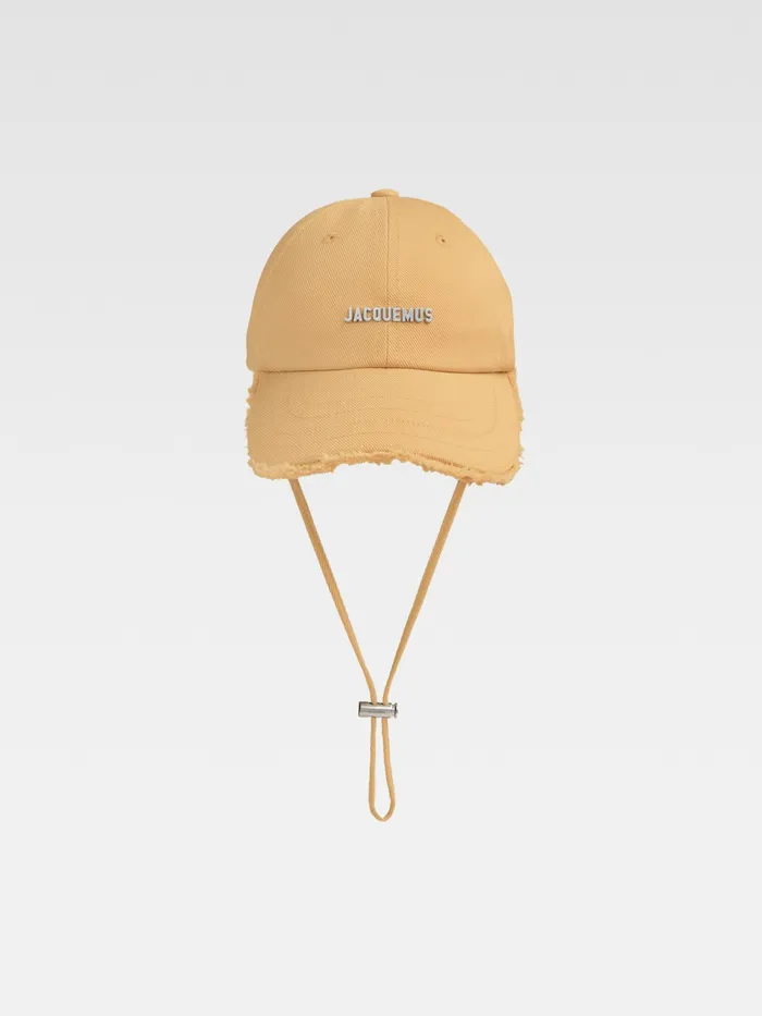 JACQUEMUS Hats Fringe Baseball Cap Beige 8211 Men