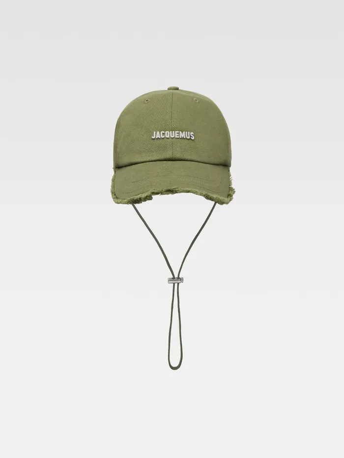 JACQUEMUS Hats Fringe Baseball Cap Khaki 8211 Men