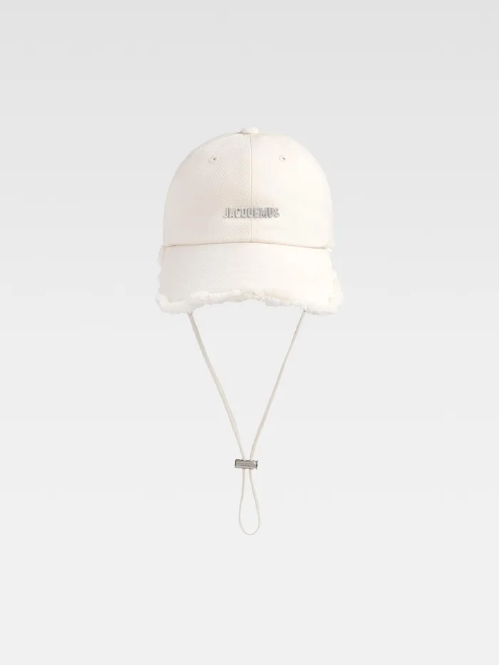 JACQUEMUS Hats Fringe Baseball Cap Offwhite 8211 Men
