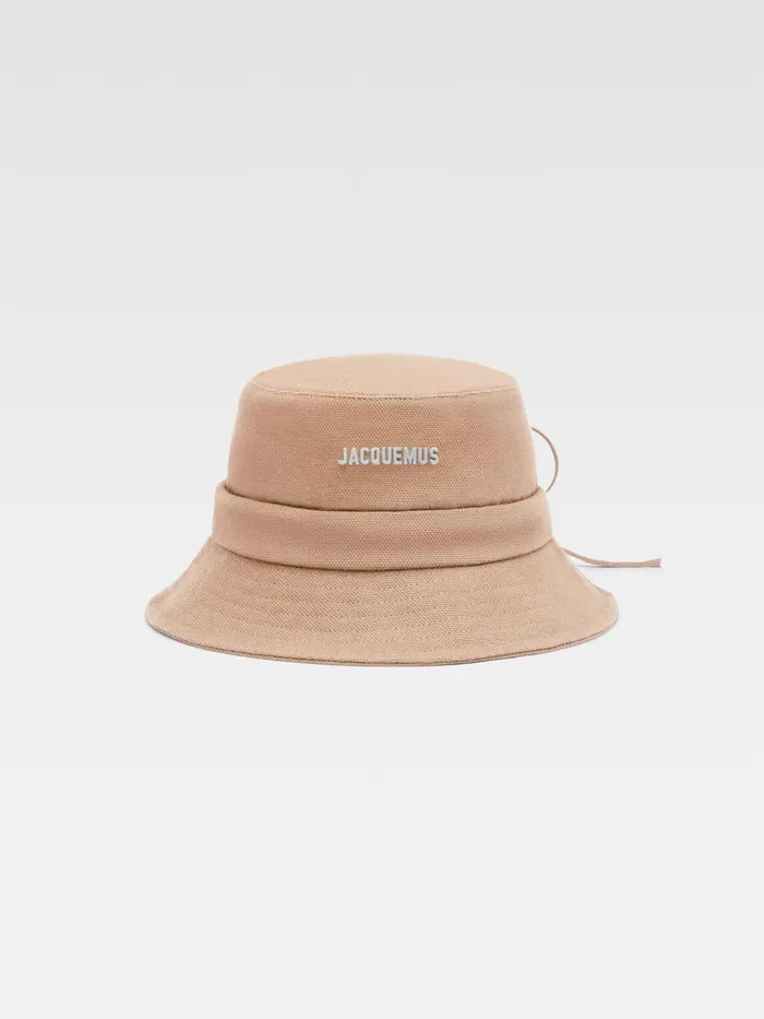 JACQUEMUS Hats Knotted Bucket Hat Beige 8211 Men