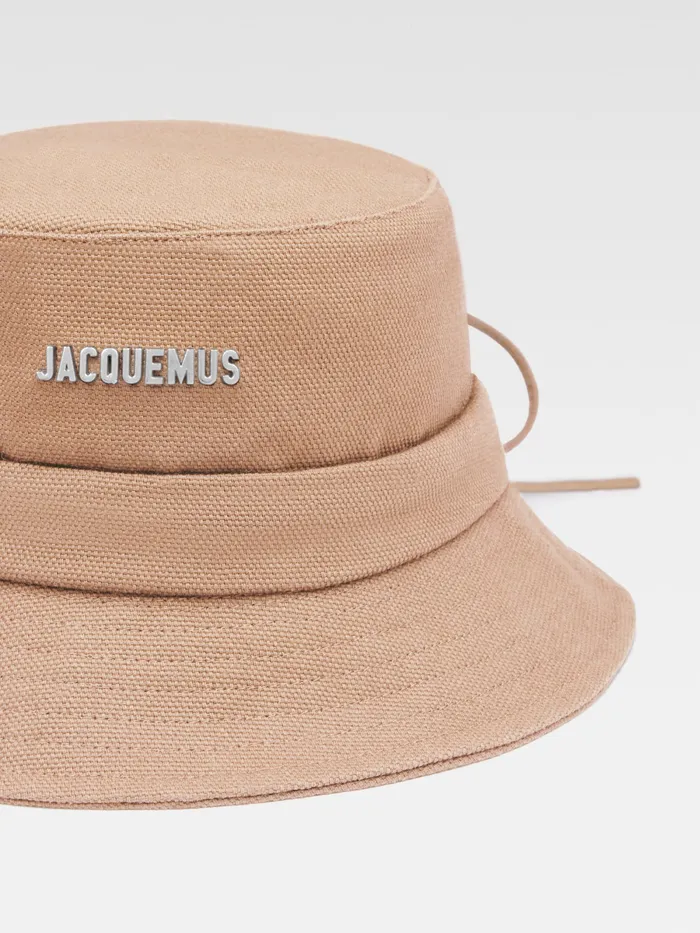 JACQUEMUS Hats Knotted Bucket Hat Beige 8211 Women