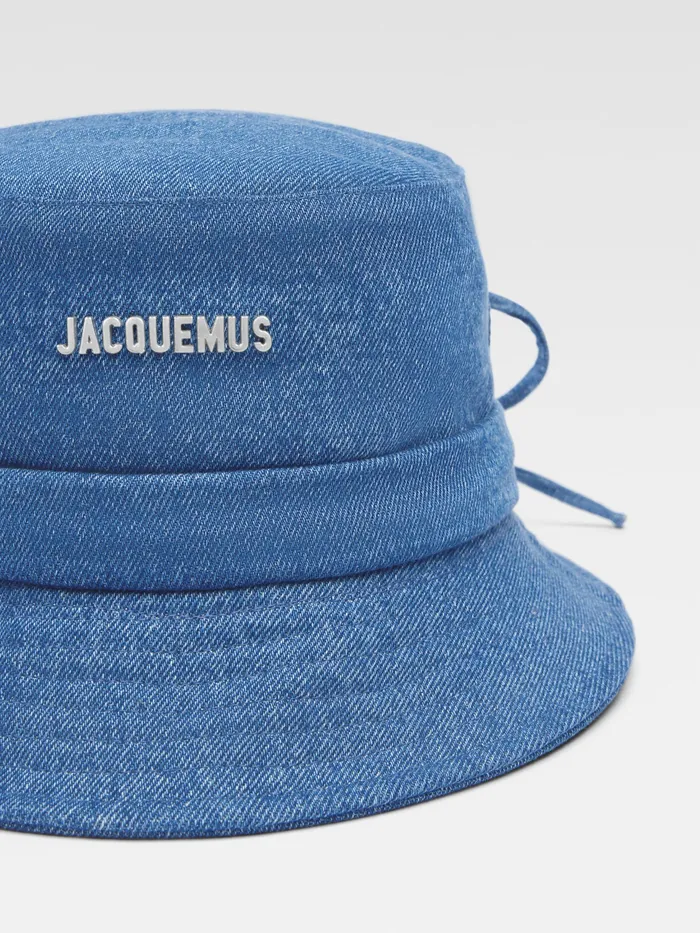 JACQUEMUS Hats Knotted Bucket Hat Blue 8211 Women