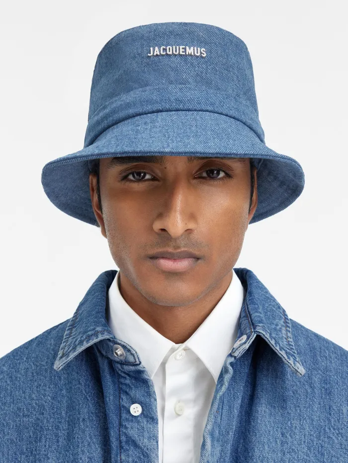 JACQUEMUS Hats Knotted Bucket Hat Blue 8211 Women