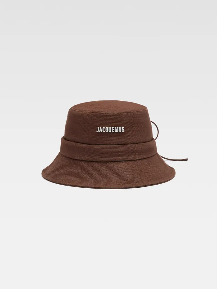 JACQUEMUS Hats Knotted Bucket Hat Brown 8211 Men