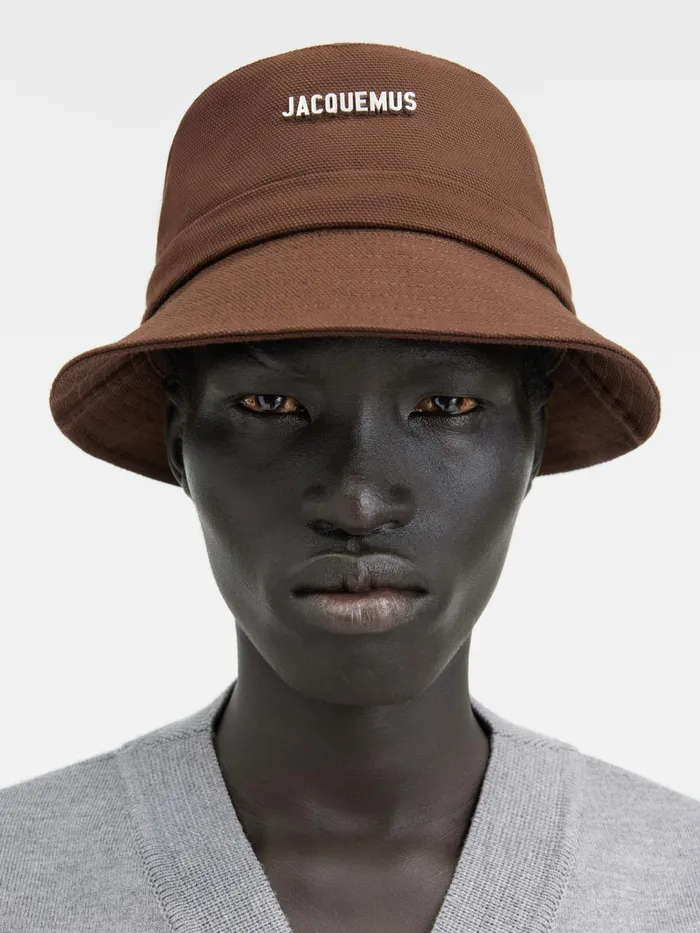 JACQUEMUS Hats Knotted Bucket Hat Brown 8211 Men