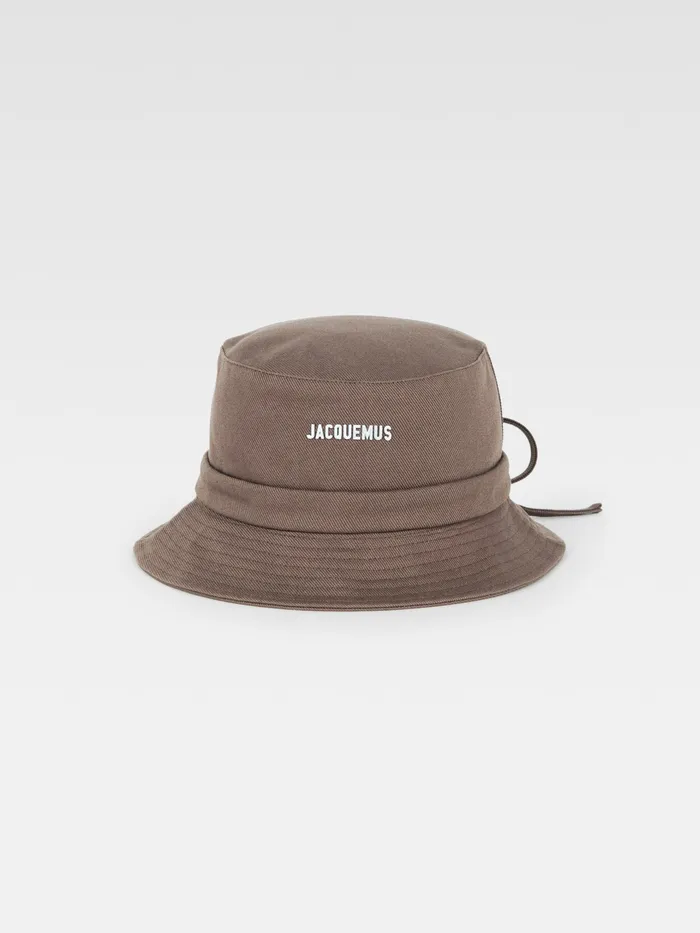JACQUEMUS Hats Knotted Bucket Hat Brown 8211 Women