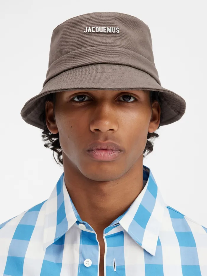 JACQUEMUS Hats Knotted Bucket Hat Brown 8211 Women