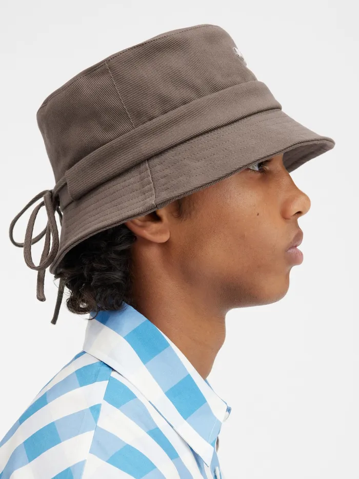 JACQUEMUS Hats Knotted Bucket Hat Brown 8211 Women