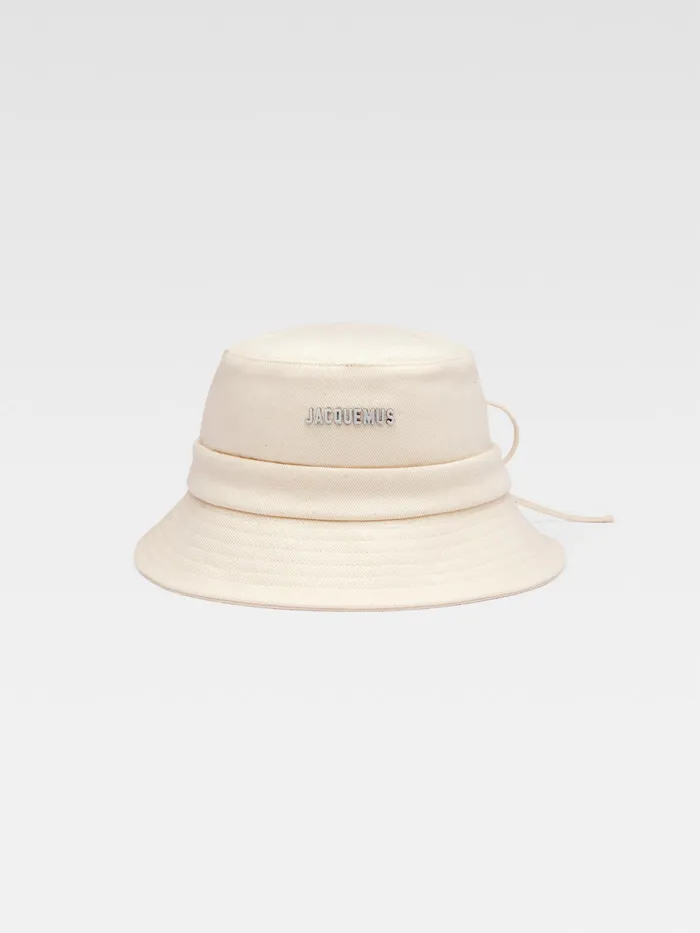 JACQUEMUS Hats Knotted Bucket Hat Offwhite 8211 Men