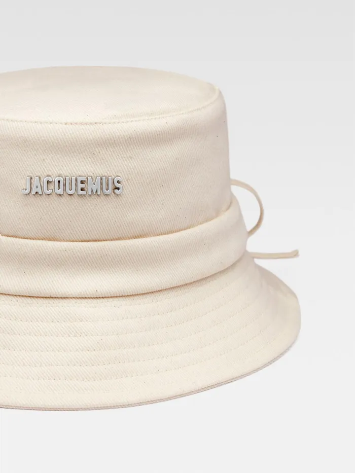JACQUEMUS Hats Knotted Bucket Hat Offwhite 8211 Men