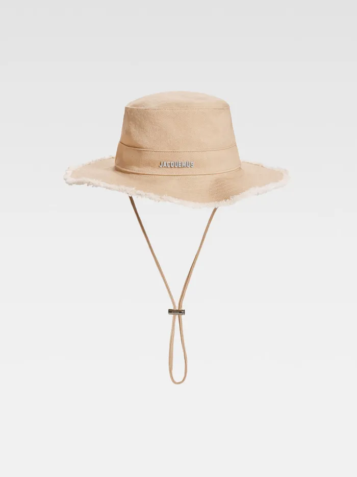 JACQUEMUS Hats Large Brim Bucket Hat Beige 8211 Women