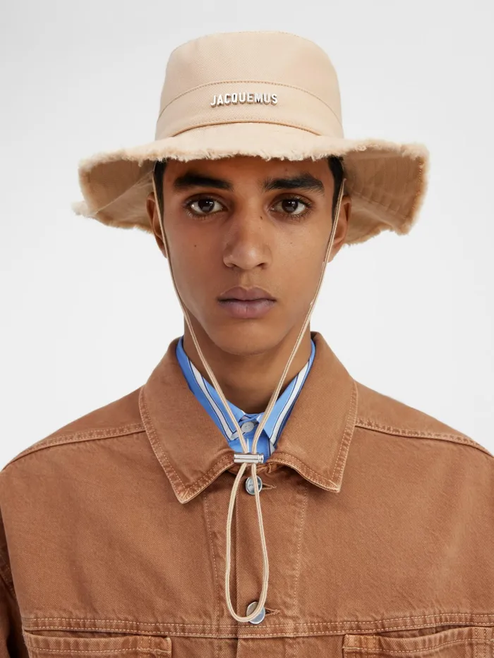 JACQUEMUS Hats Large Brim Bucket Hat Beige 8211 Women