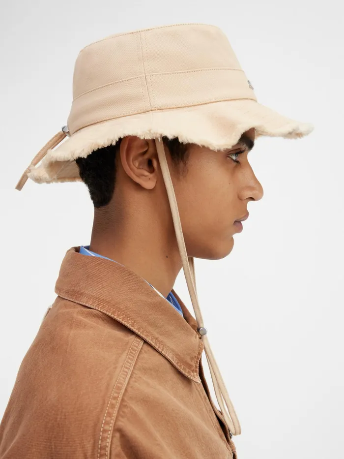 JACQUEMUS Hats Large Brim Bucket Hat Beige 8211 Women