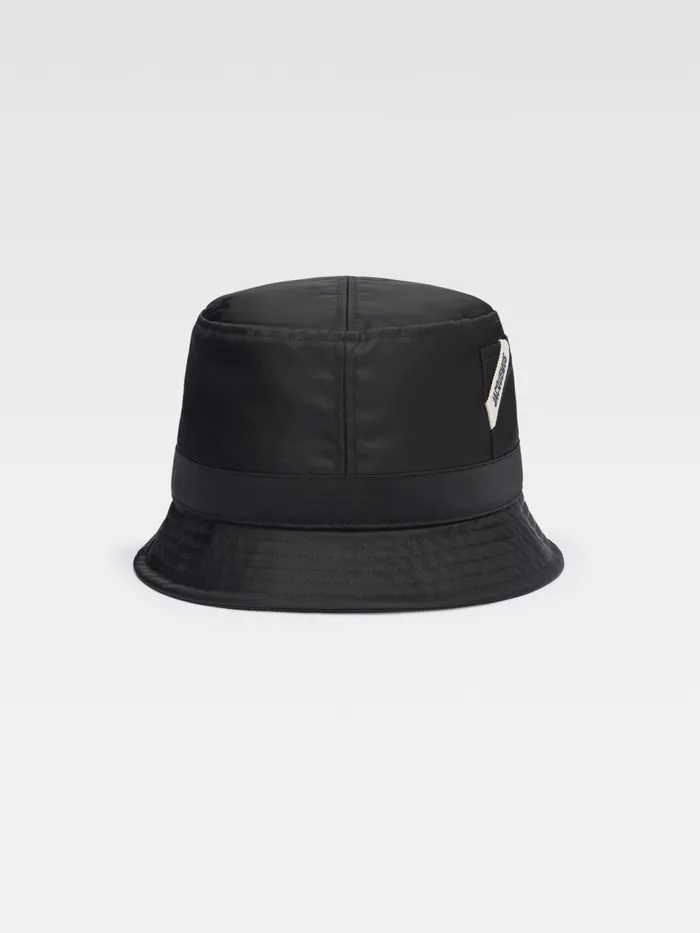 JACQUEMUS Hats Nylon Bucket Hat Black 8211 Men