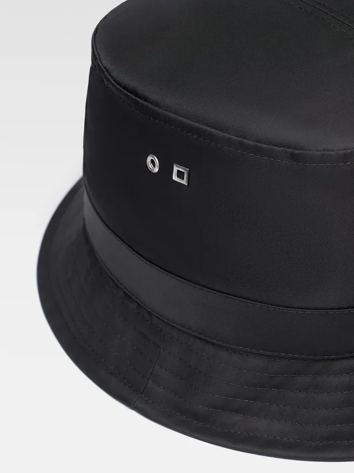 JACQUEMUS Hats Nylon Bucket Hat Black 8211 Men