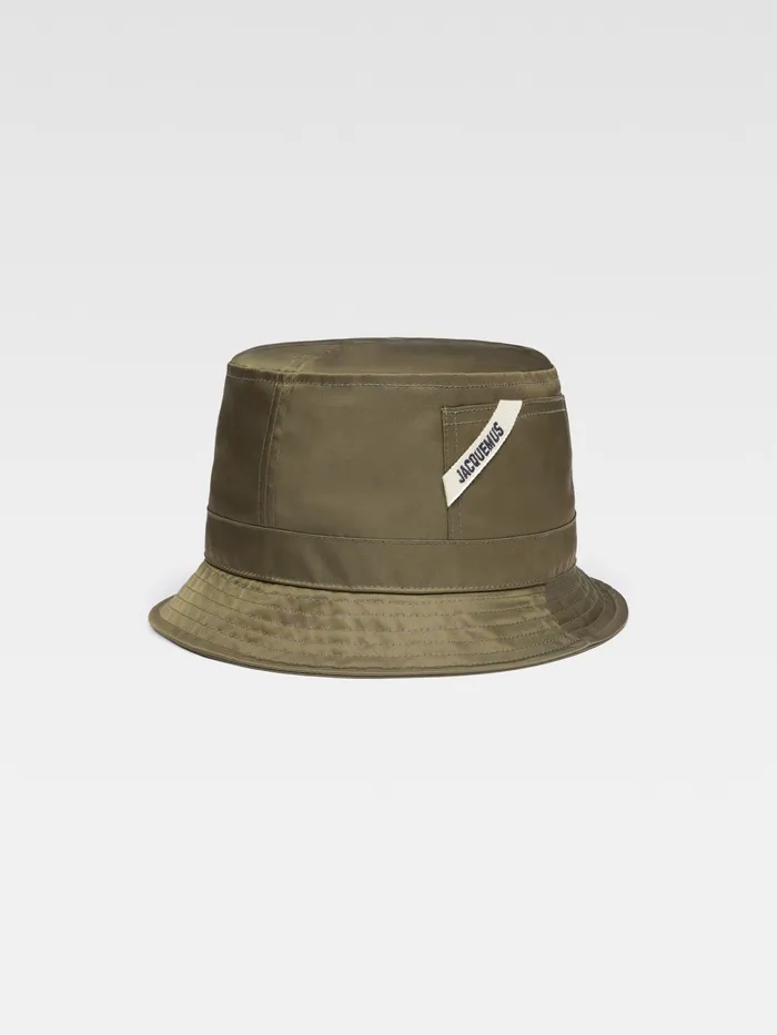 JACQUEMUS Hats Nylon Bucket Hat Khaki 8211 Men