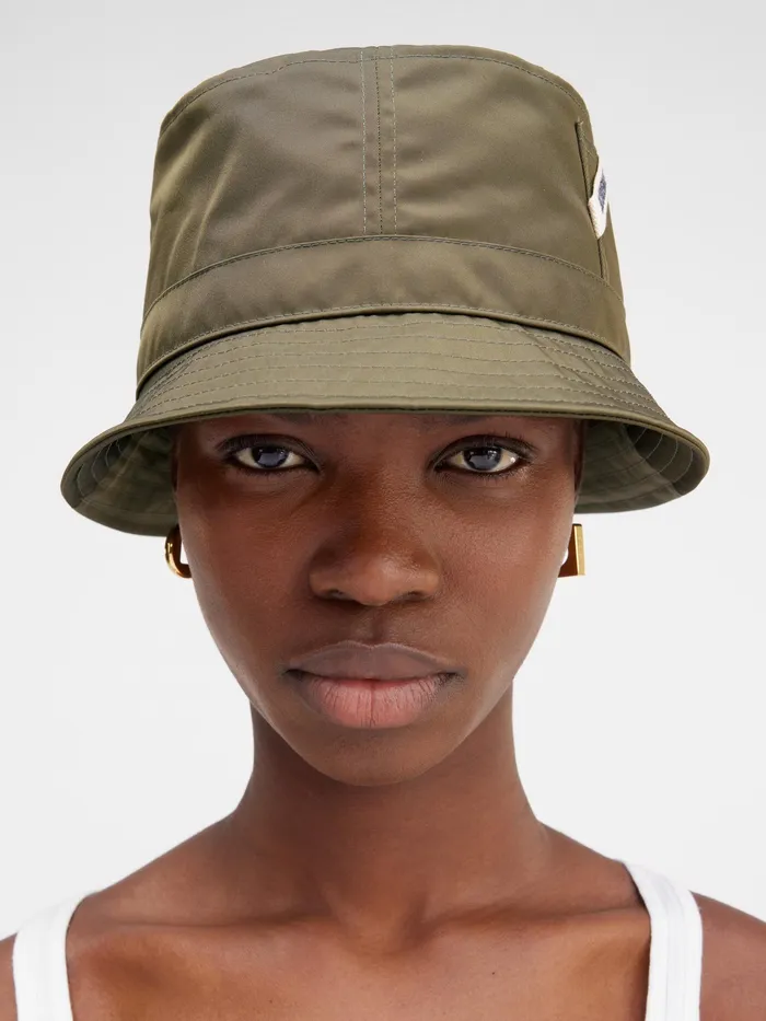 JACQUEMUS Hats Nylon Bucket Hat Khaki 8211 Men