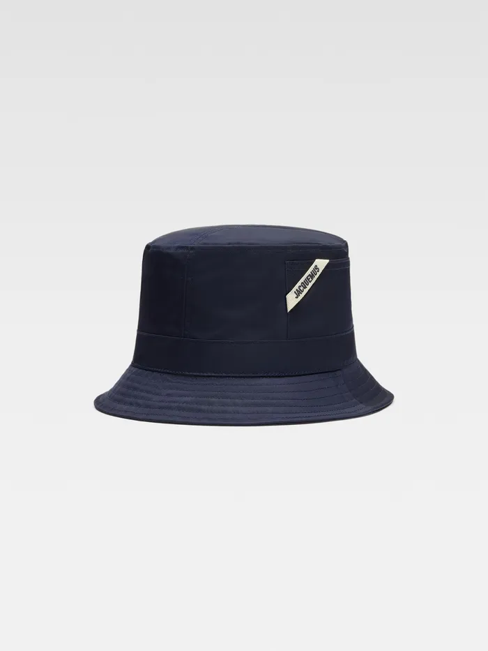 JACQUEMUS Hats Nylon Bucket Hat Navy 8211 Men