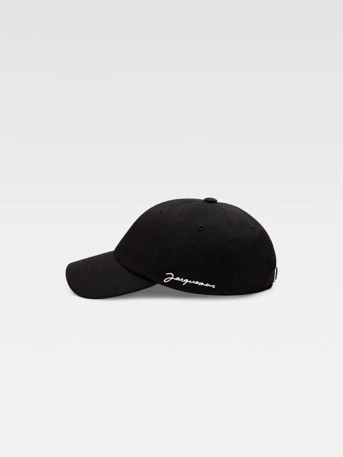 JACQUEMUS Hats Signature Baseball Cap Black 8211 Men