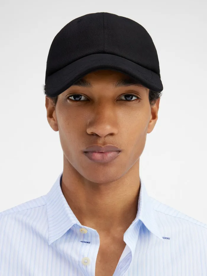 JACQUEMUS Hats Signature Baseball Cap Black 8211 Men