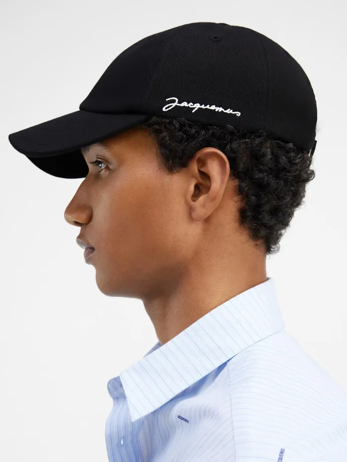 JACQUEMUS Hats Signature Baseball Cap Black 8211 Men