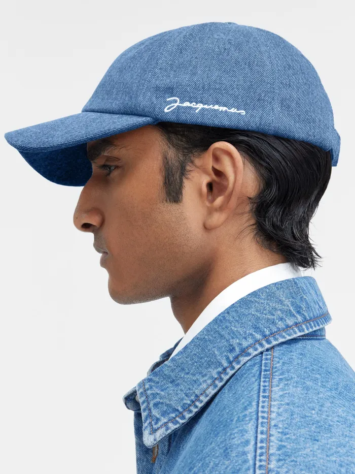 JACQUEMUS Hats Signature Baseball Cap Blue 8211 Women