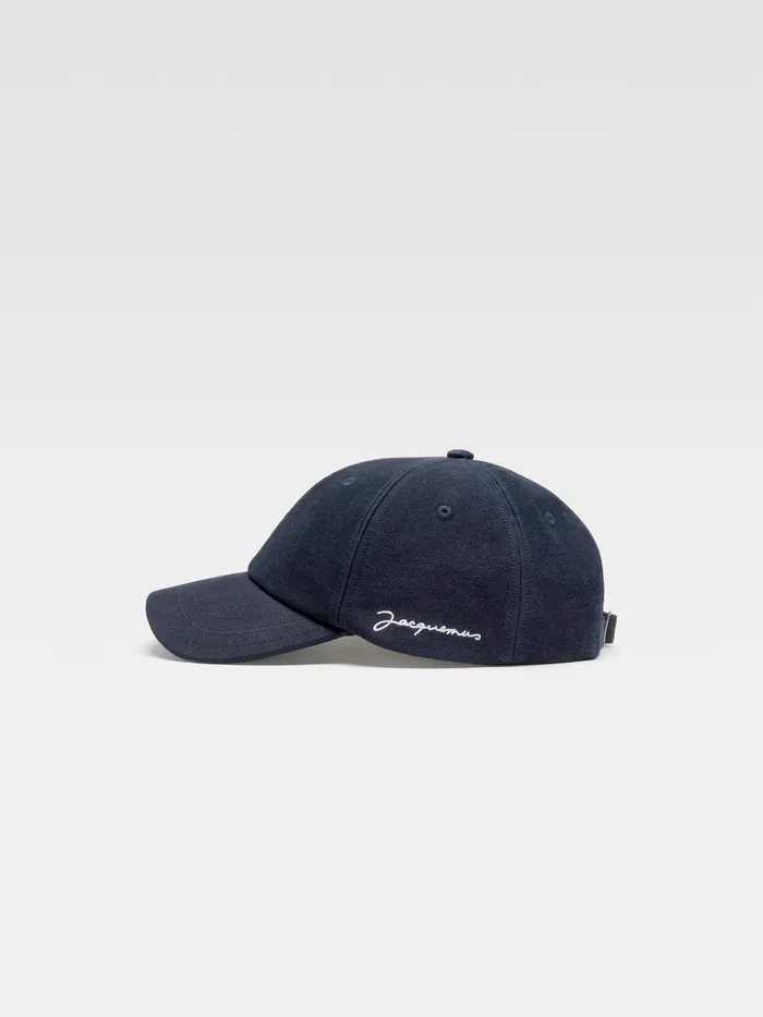 JACQUEMUS Hats Signature Baseball Cap Dark Navy 8211 Men