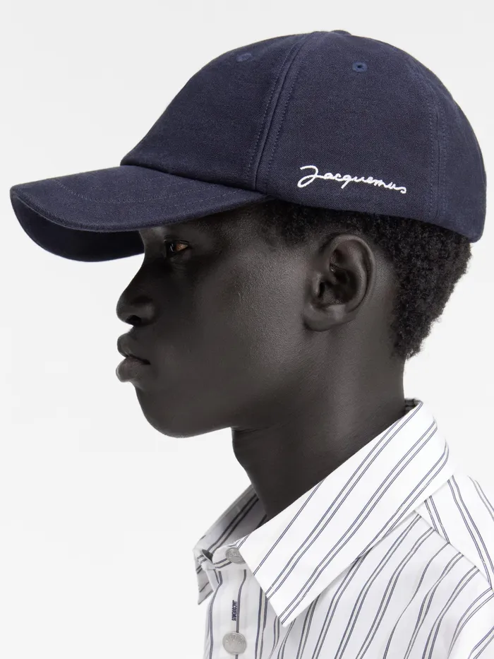 JACQUEMUS Hats Signature Baseball Cap Dark Navy 8211 Men