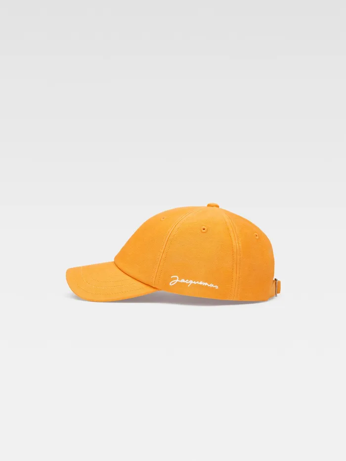 JACQUEMUS Hats Signature Baseball Cap Dark Orange 8211 Men