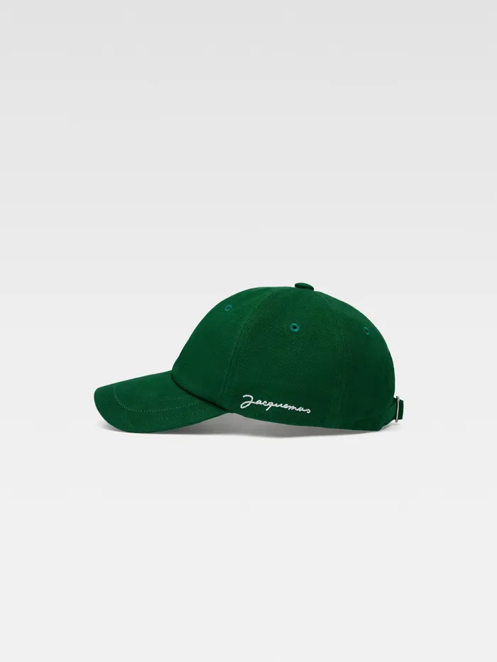 JACQUEMUS Hats Signature Baseball Cap Green 8211 Men