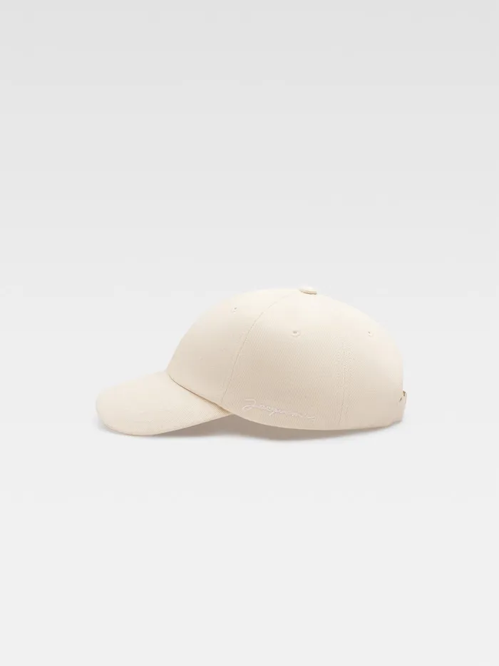 JACQUEMUS Hats Signature Baseball Cap Offwhite 8211 Men