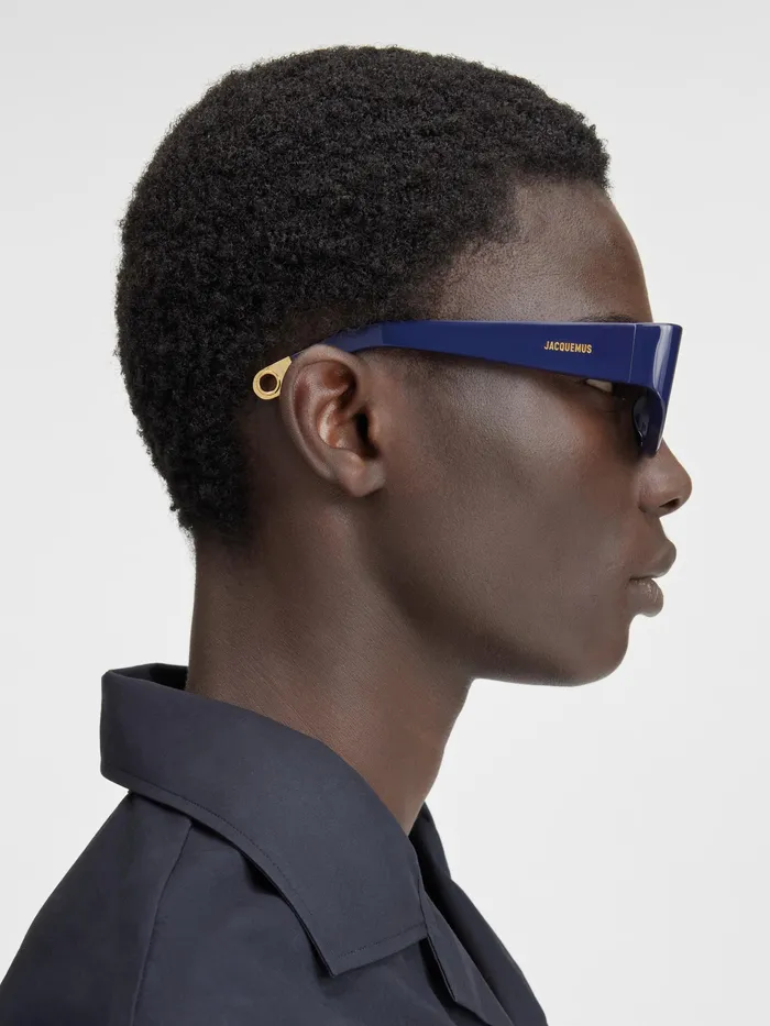 JACQUEMUS Jewellery and Sunglasses Butterfly Sunglasses Navy 8211 Men