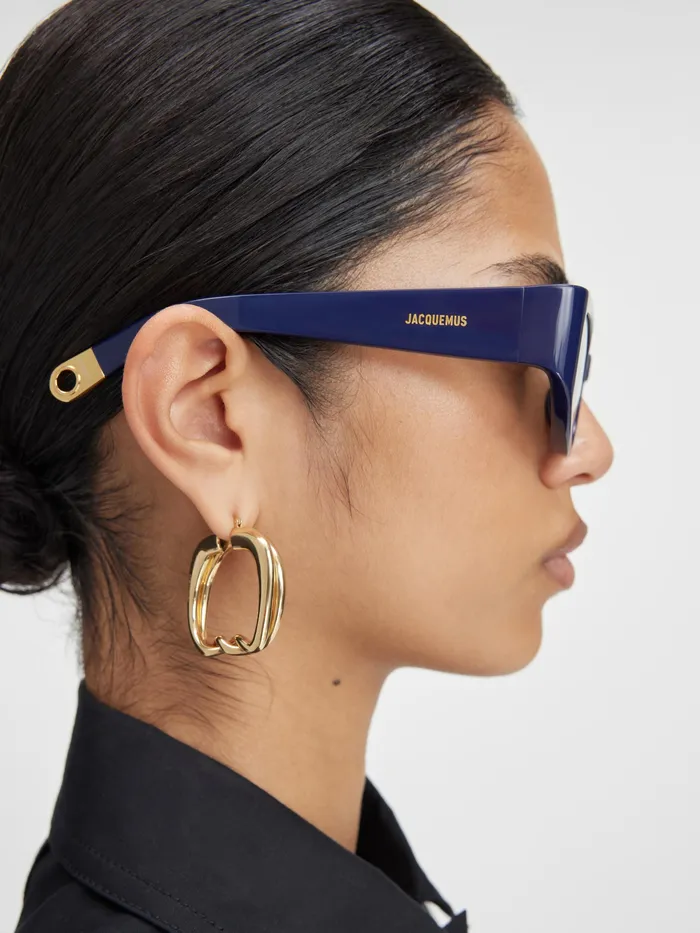 JACQUEMUS Jewellery and Sunglasses Butterfly Sunglasses Navy 8211 Men