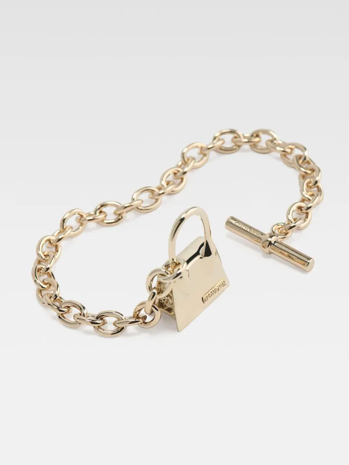 JACQUEMUS Jewellery and Sunglasses Chiquito Toggle Charm Bracelet Light Gold 8211 Men