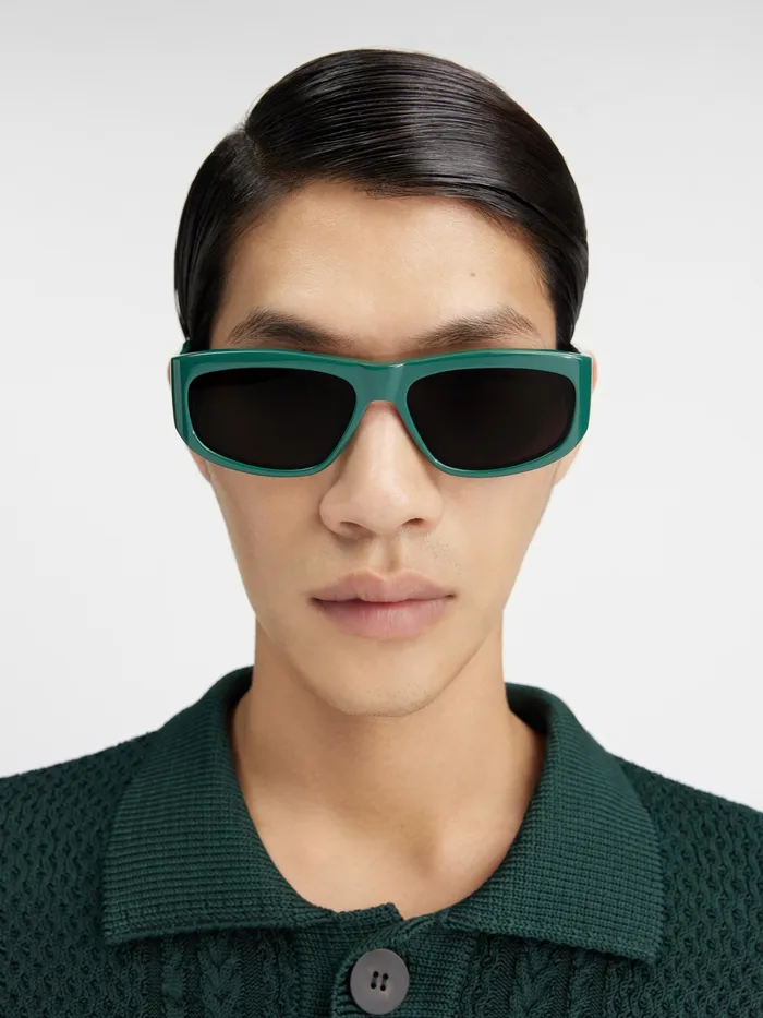 JACQUEMUS Jewellery and Sunglasses DFrame Sunglasses Dark Green 8211 Men