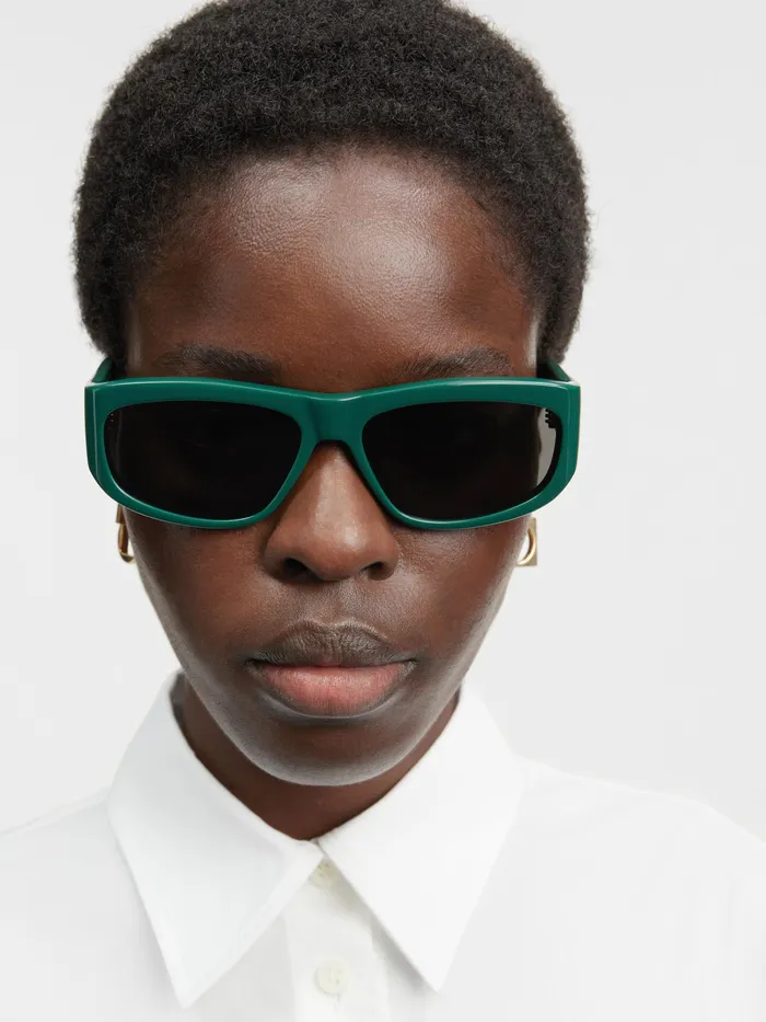 JACQUEMUS Jewellery and Sunglasses DFrame Sunglasses Dark Green 8211 Men