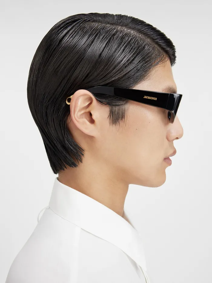 JACQUEMUS Jewellery and Sunglasses Oval Sunglasses Black 8211 Men