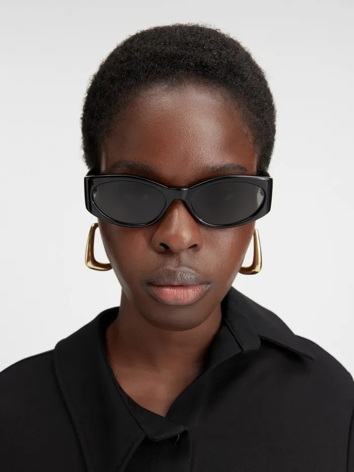JACQUEMUS Jewellery and Sunglasses Oval Sunglasses Black 8211 Men