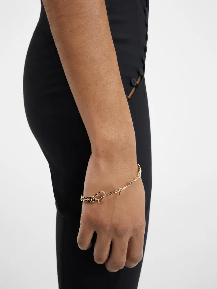JACQUEMUS Jewellery and Sunglasses Signature Logo Chain Bracelet Gold 8211 Men
