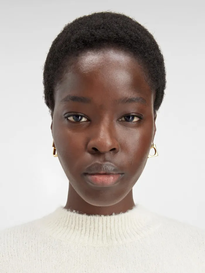 JACQUEMUS Jewellery Circle And Square Charm Earrings Light Gold 8211 Women