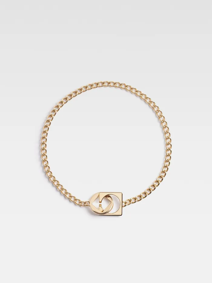 JACQUEMUS Jewellery Circle And Square Choker Light Gold 8211 Women