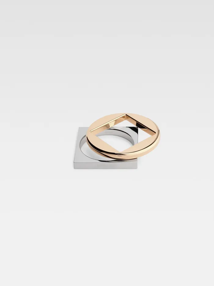 JACQUEMUS Jewellery Geometric Bangle Bracelets Light Goldsilver 8211 Women