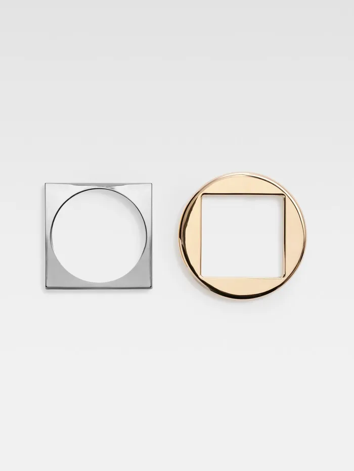 JACQUEMUS Jewellery Geometric Bangle Bracelets Light Goldsilver 8211 Women