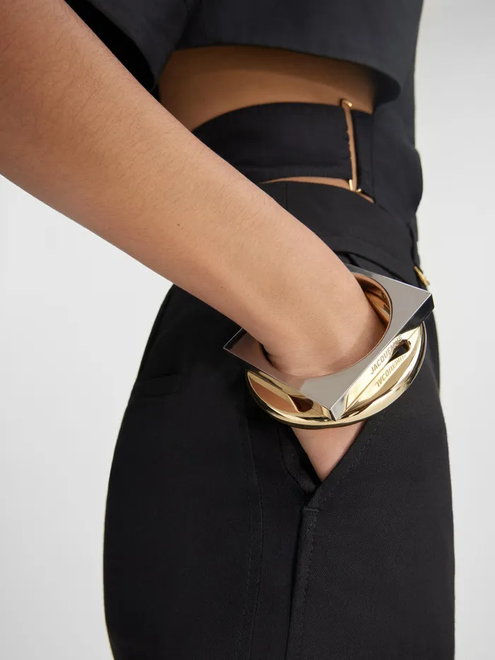 JACQUEMUS Jewellery Geometric Bangle Bracelets Light Goldsilver 8211 Women